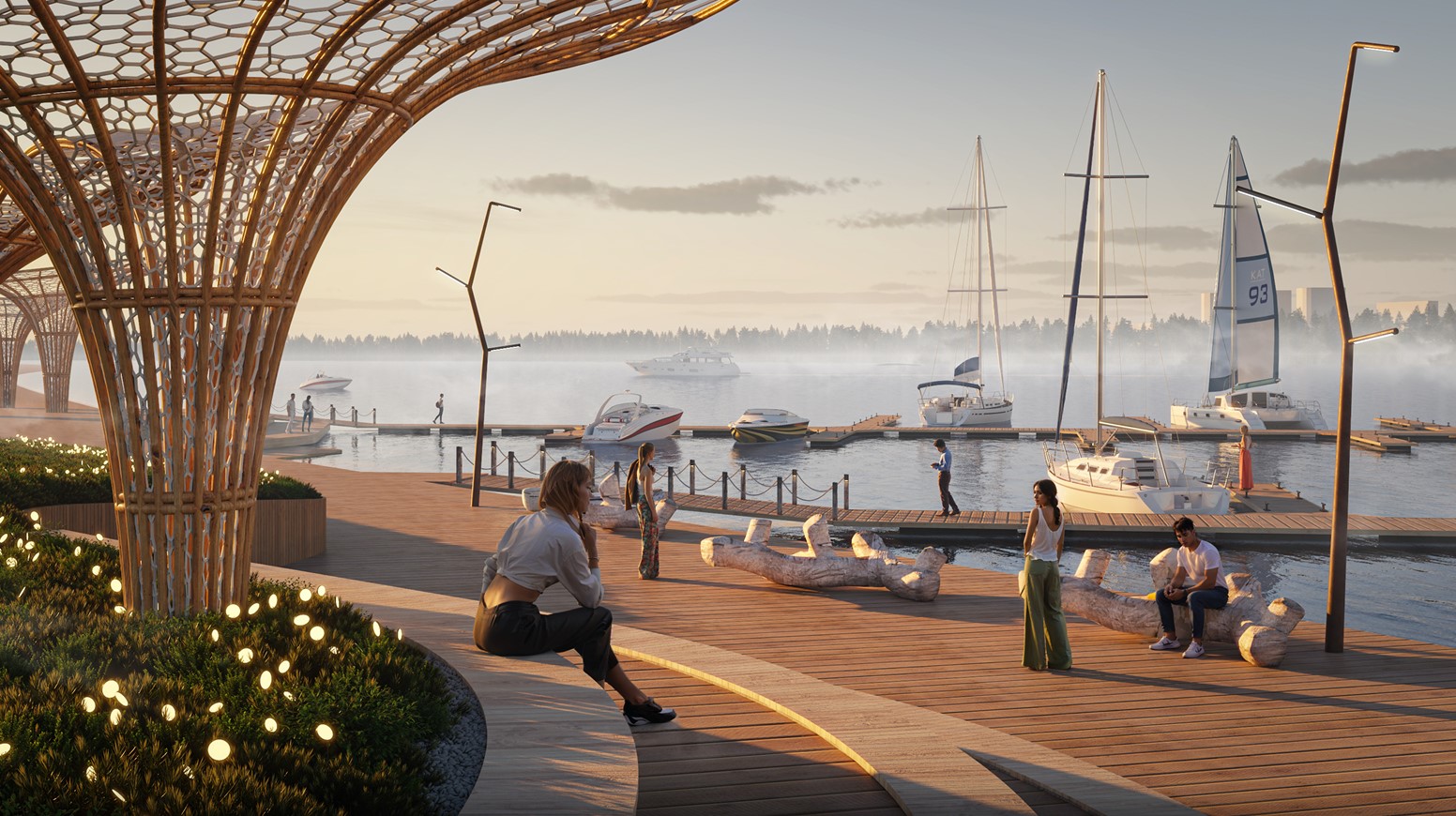 Причал — для яхт, катеров, лодок - Изображение